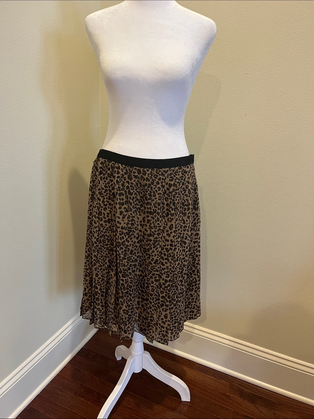 Carlisle Leopard Print Circle Skirt - Brown & Black